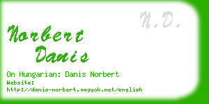 norbert danis business card